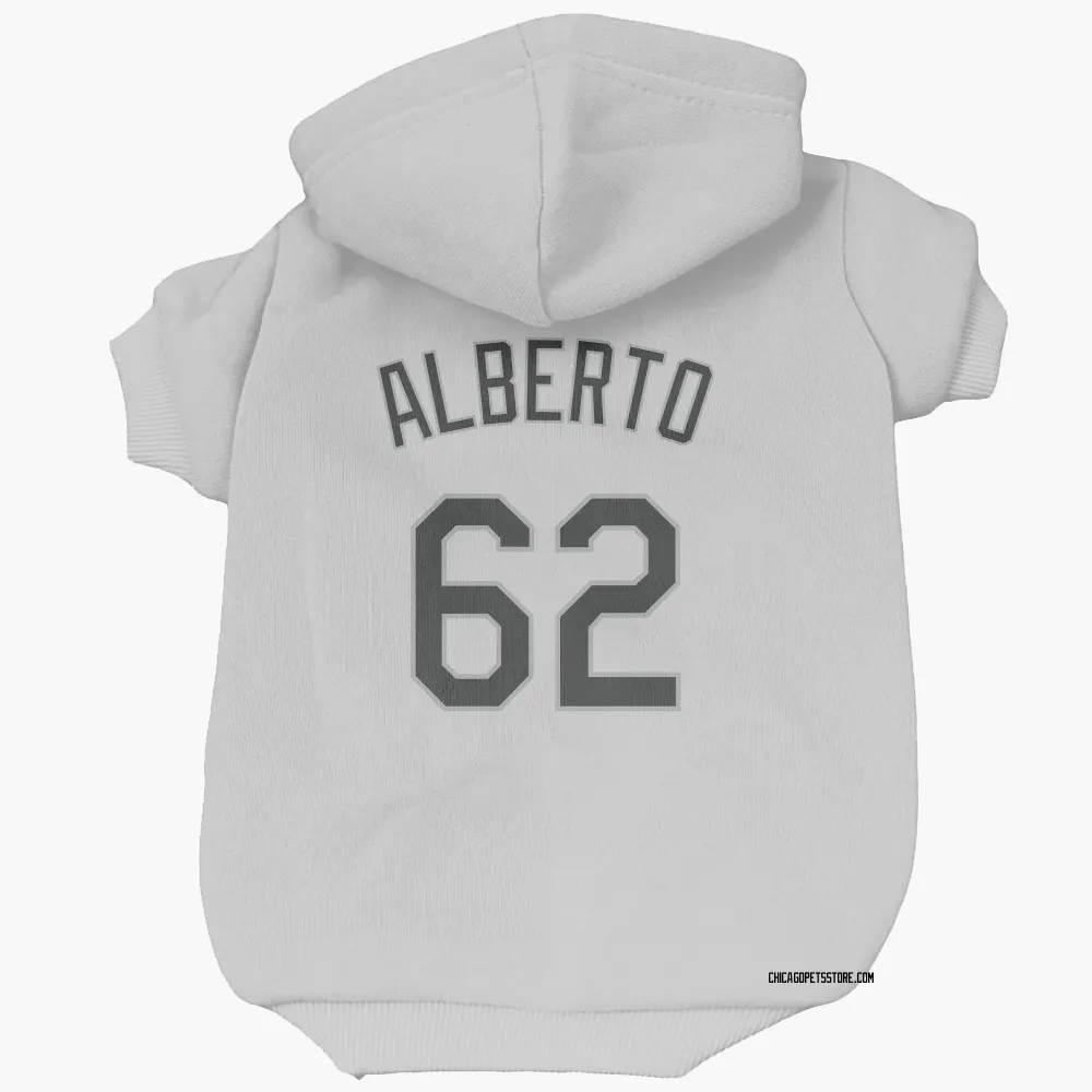 Chicago White Sox Alexander Alberto White Pet Hoodie for Dog & Cat