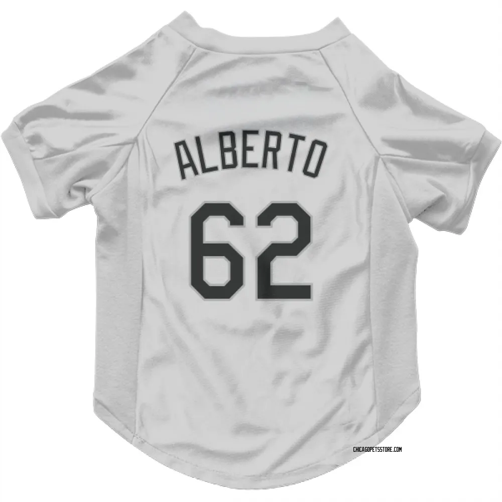 Chicago White Sox Alexander Alberto White Pet Jersey for Dog & Cat