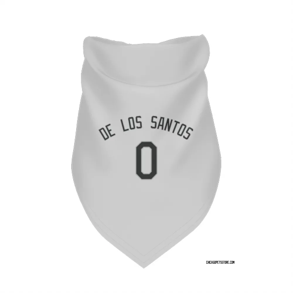 Chicago White Sox Alexander De Los Santos White Pet Bandana for Dog & Cat