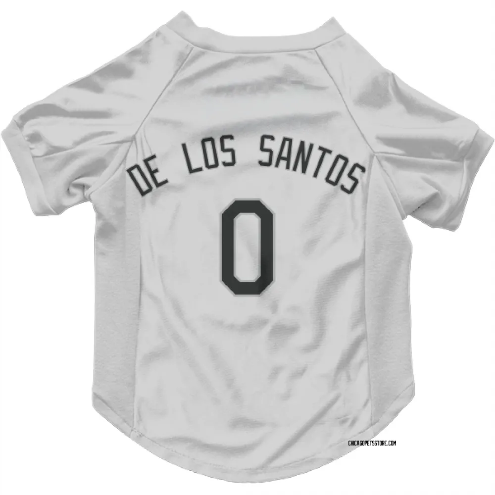 Chicago White Sox Alexander De Los Santos White Pet Jersey for Dog & Cat