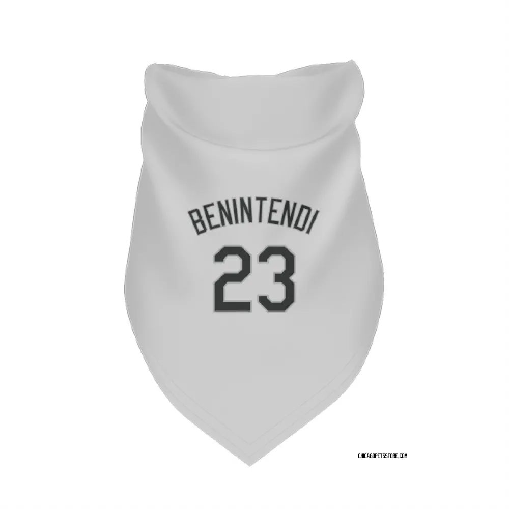 Chicago White Sox Andrew Benintendi White Pet Bandana for Dog & Cat