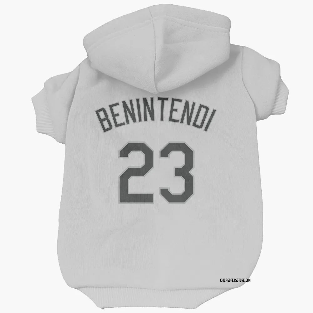Chicago White Sox Andrew Benintendi White Pet Hoodie for Dog & Cat