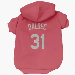 Chicago White Sox Bobby Dalbec Red Pet Hoodie for Dog & Cat