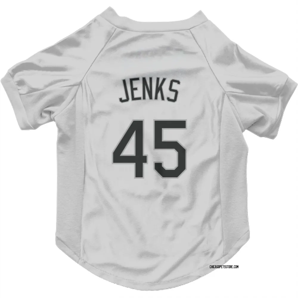 Chicago White Sox Bobby Jenks White Pet Jersey for Dog & Cat