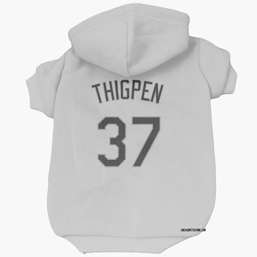 Chicago White Sox Bobby Thigpen White Pet Hoodie for Dog & Cat