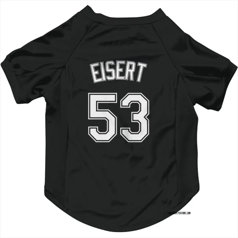 Chicago White Sox Brandon Eisert Black Pet Jersey for Dog & Cat