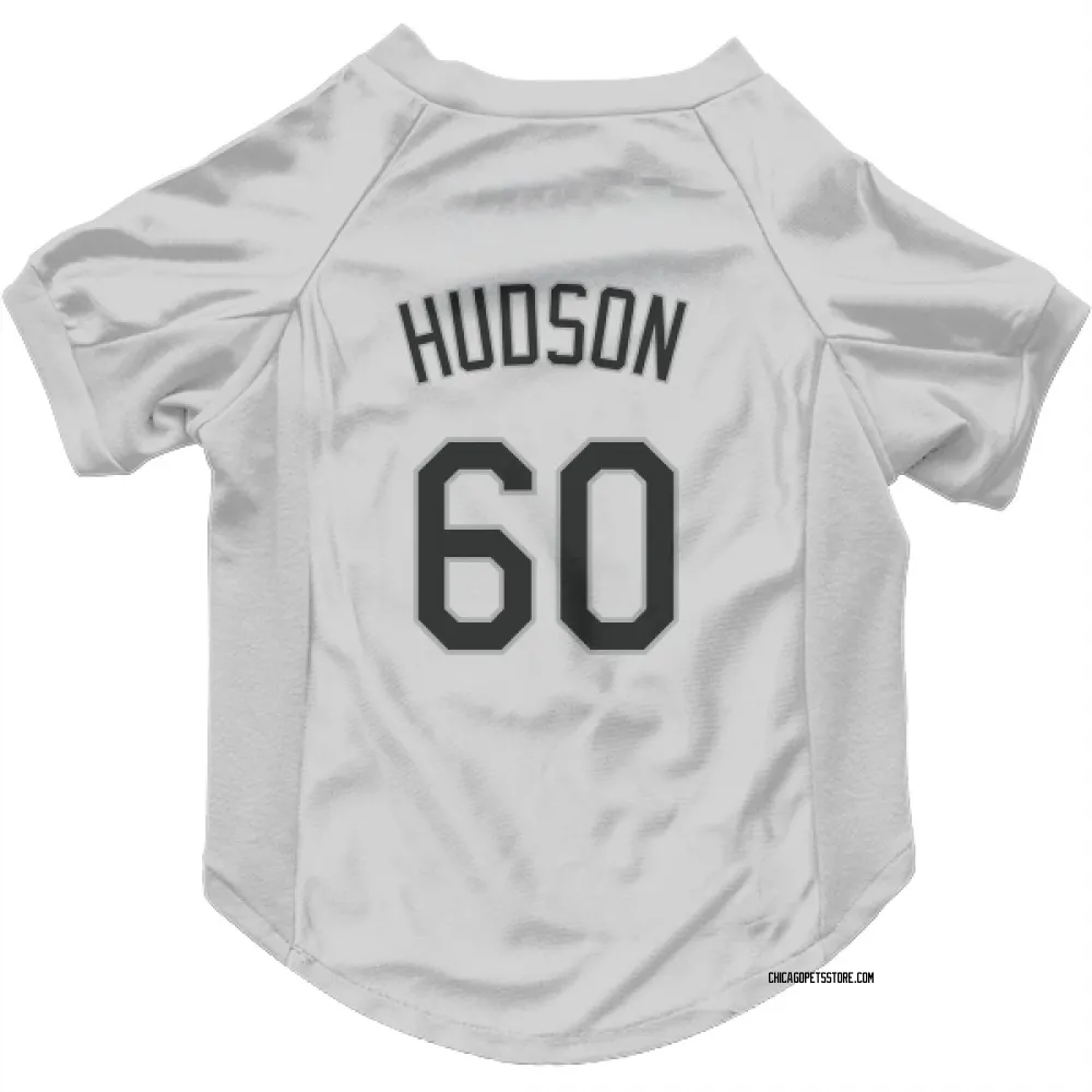 Chicago White Sox Bryan Hudson White Pet Jersey for Dog & Cat