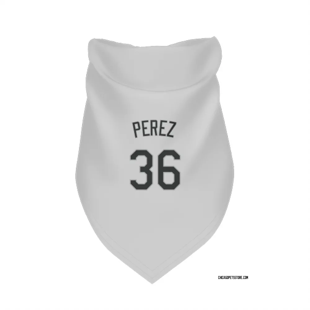 Chicago White Sox Carlos Perez White Pet Bandana for Dog & Cat