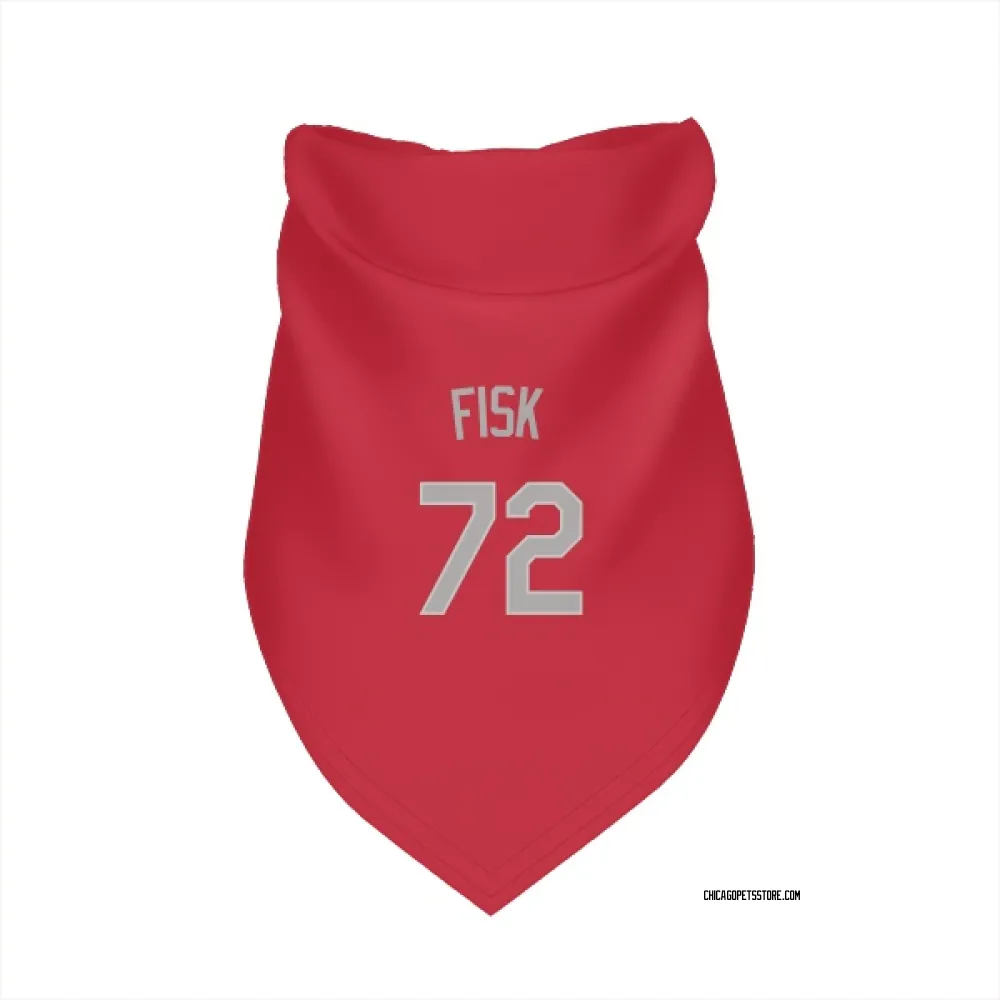 Chicago White Sox Carlton Fisk Red Pet Bandana for Dog & Cat