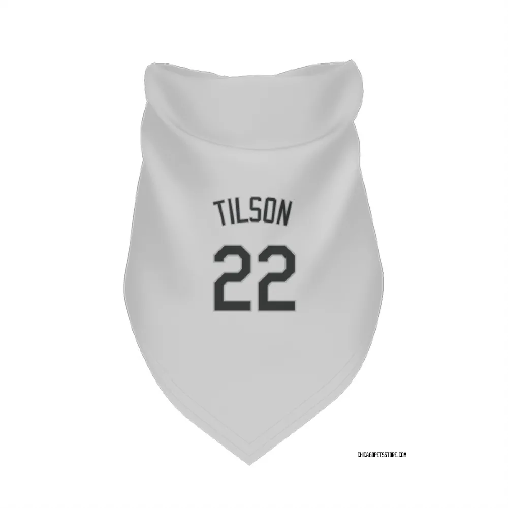 Chicago White Sox Charlie Tilson White Pet Bandana for Dog & Cat