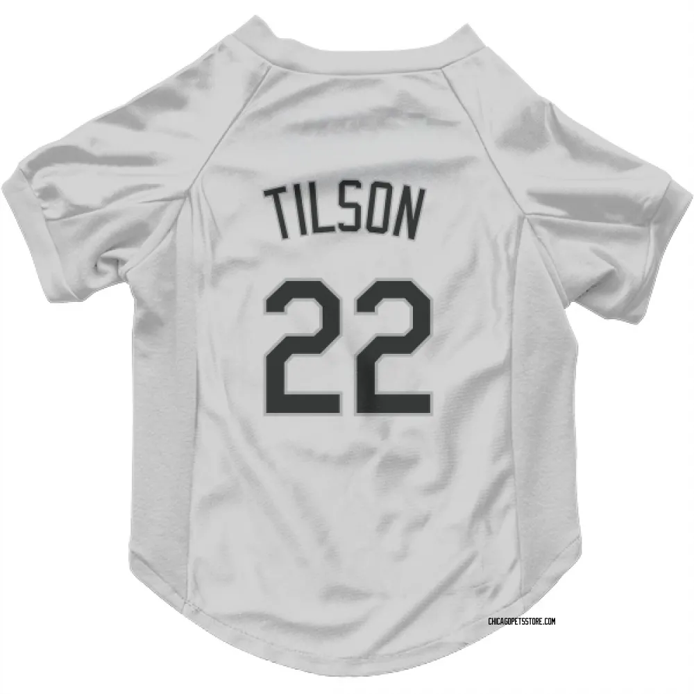 Chicago White Sox Charlie Tilson White Pet Jersey for Dog & Cat
