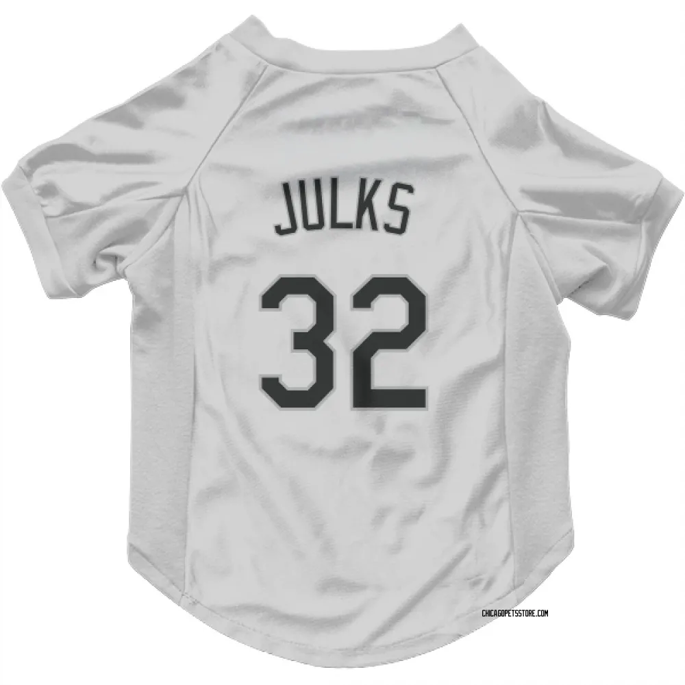 Chicago White Sox Corey Julks White Pet Jersey for Dog & Cat