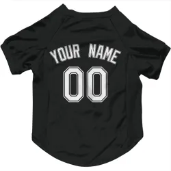 Chicago White Sox Custom Black Pet Jersey for Dog & Cat