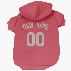Chicago White Sox Custom Red Pet Hoodie for Dog & Cat