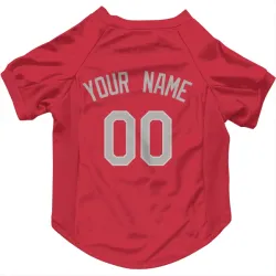 Chicago White Sox Custom Red Pet Jersey for Dog & Cat