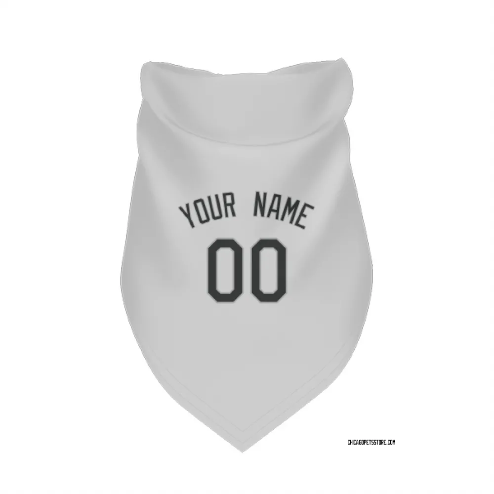 Chicago White Sox Custom White Pet Bandana for Dog & Cat