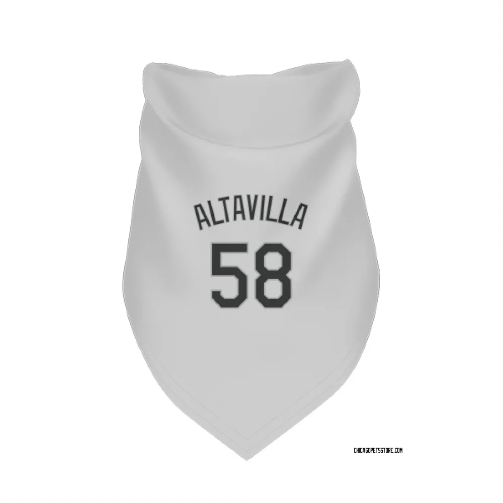 Chicago White Sox Dan Altavilla White Pet Bandana for Dog & Cat