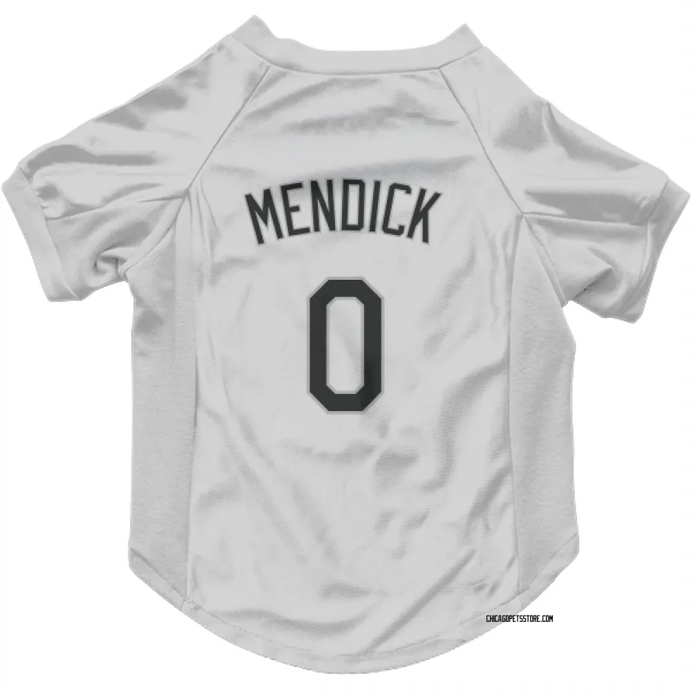 Chicago White Sox Danny Mendick White Pet Jersey for Dog & Cat