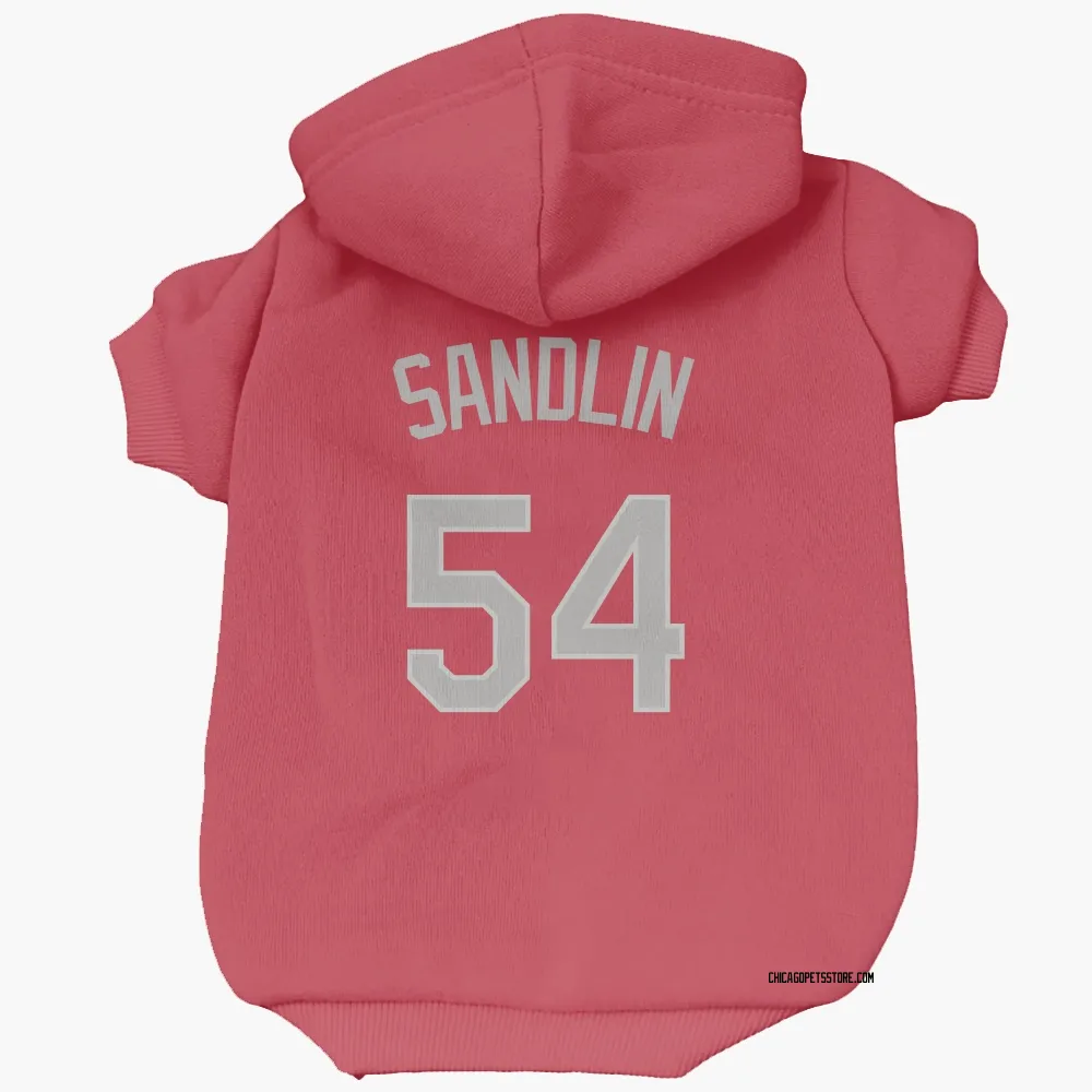 Chicago White Sox David Sandlin Red Pet Hoodie for Dog & Cat