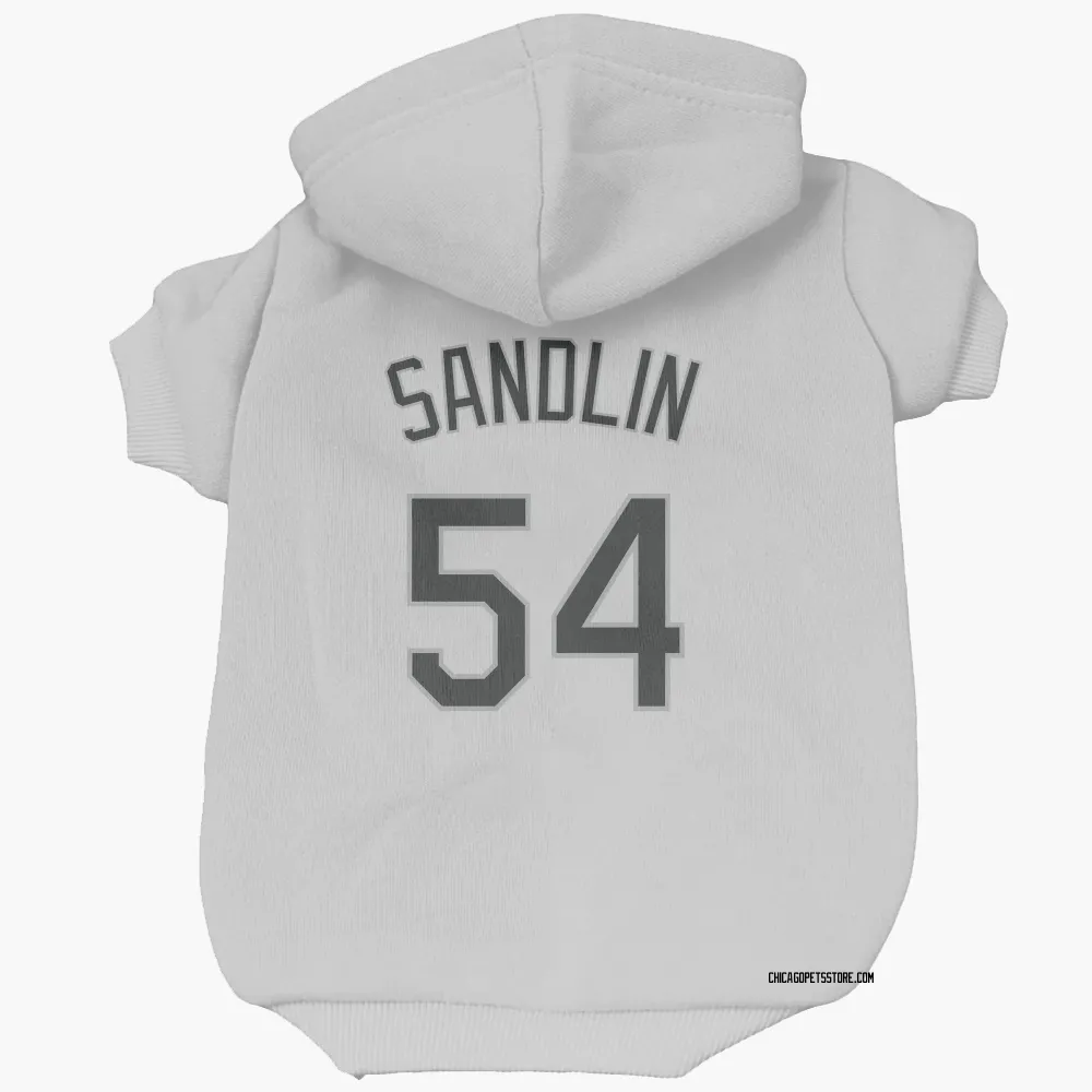 Chicago White Sox David Sandlin White Pet Hoodie for Dog & Cat