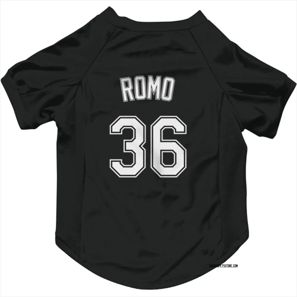 Chicago White Sox Drew Romo Black Pet Jersey for Dog & Cat