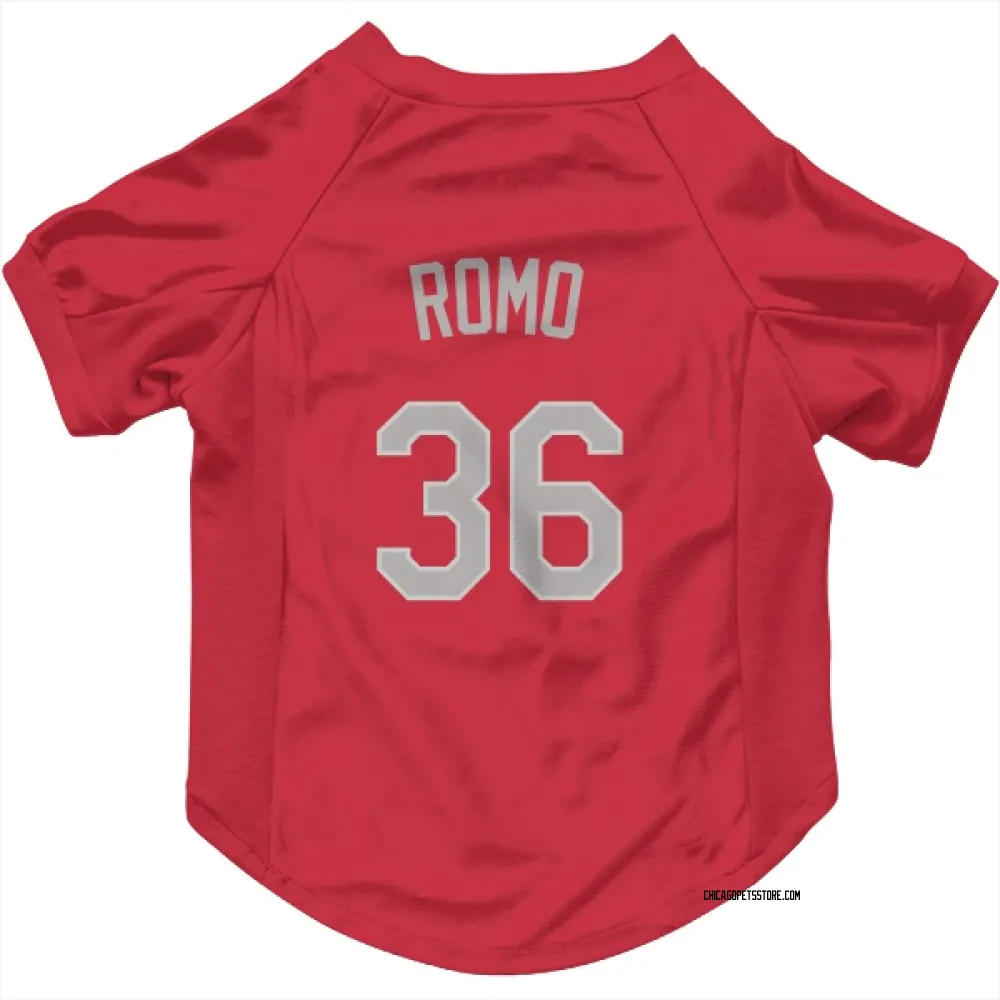 Chicago White Sox Drew Romo Red Pet Jersey for Dog & Cat