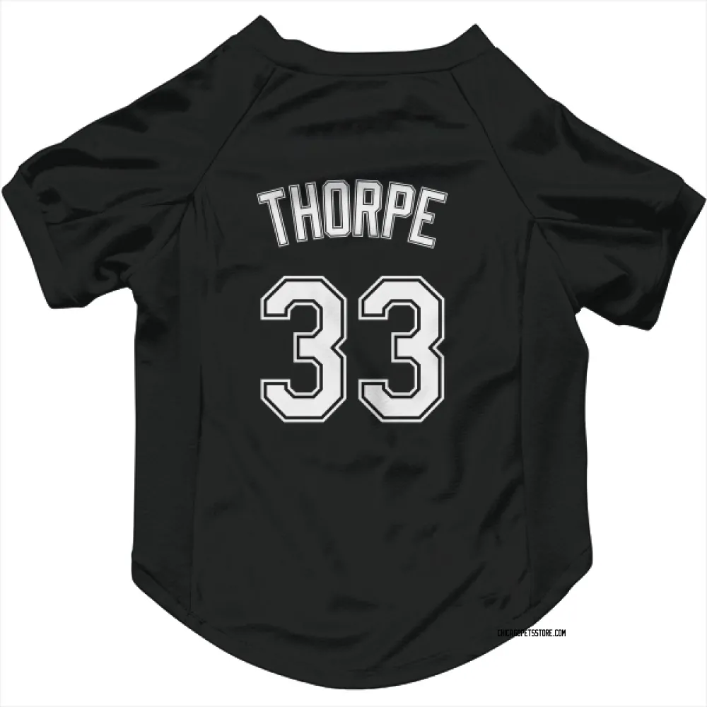 Chicago White Sox Drew Thorpe Black Pet Jersey for Dog & Cat