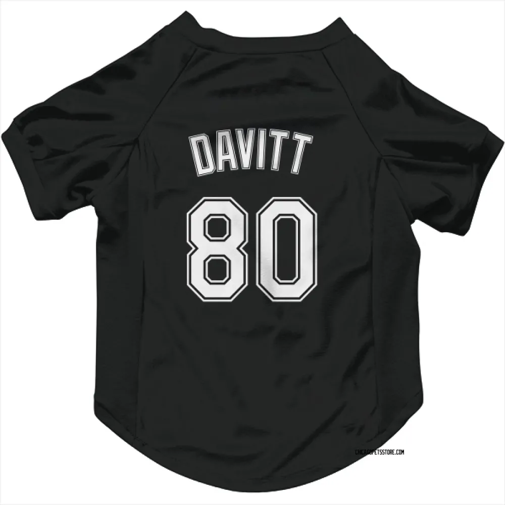 Chicago White Sox Duncan Davitt Black Pet Jersey for Dog & Cat