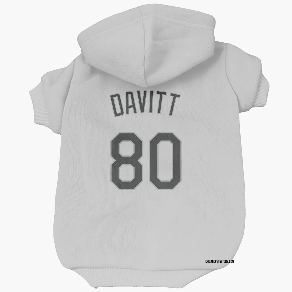 Chicago White Sox Duncan Davitt White Pet Hoodie for Dog & Cat
