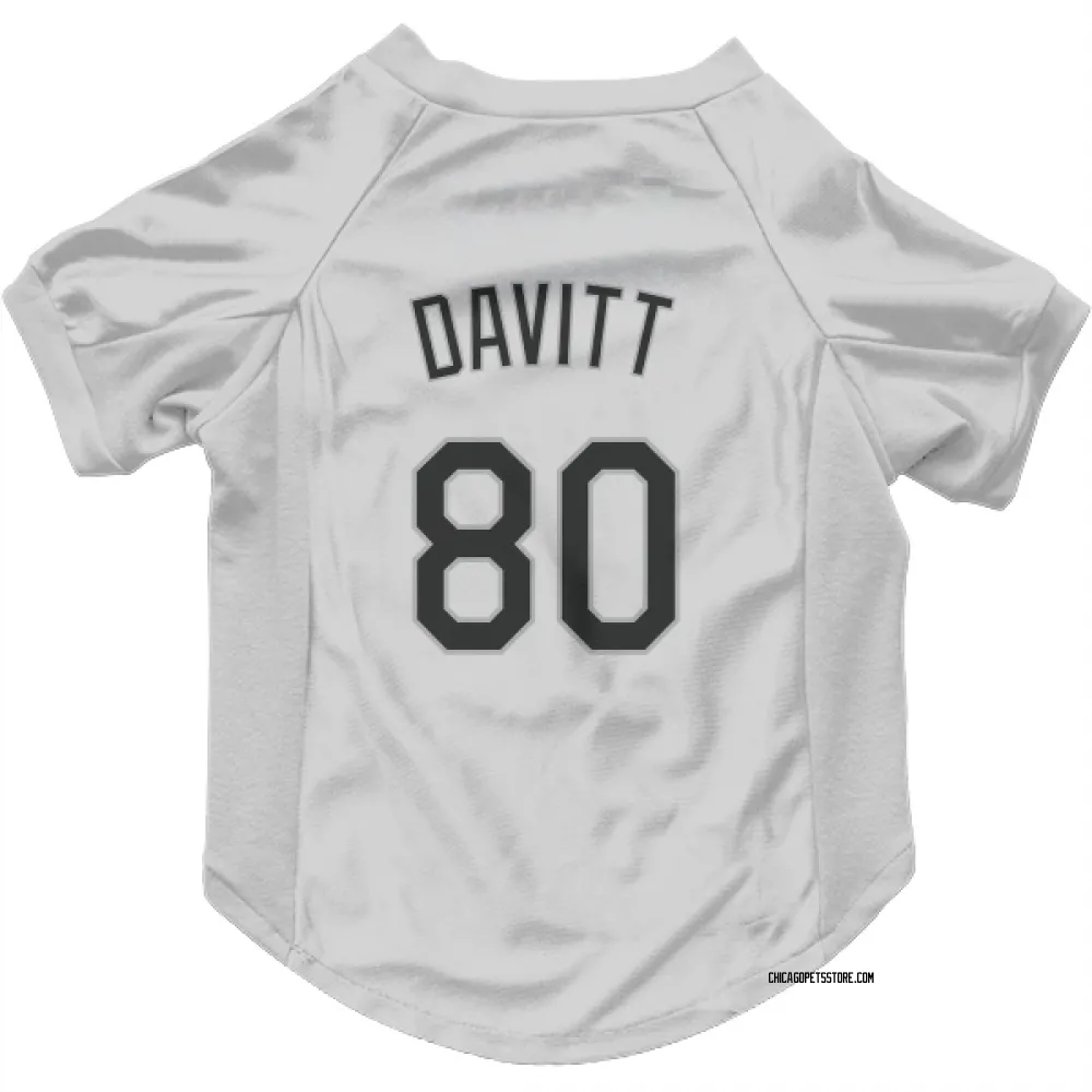 Chicago White Sox Duncan Davitt White Pet Jersey for Dog & Cat