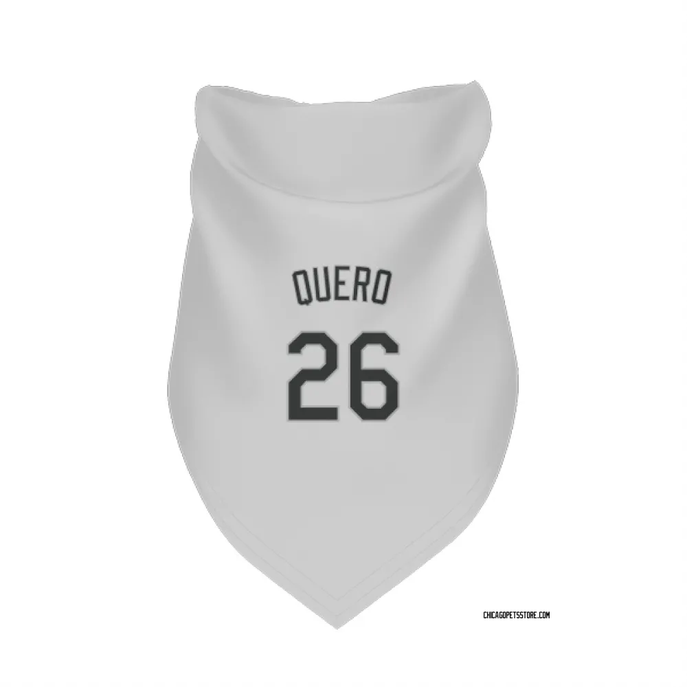 Chicago White Sox Edgar Quero White Pet Bandana for Dog & Cat