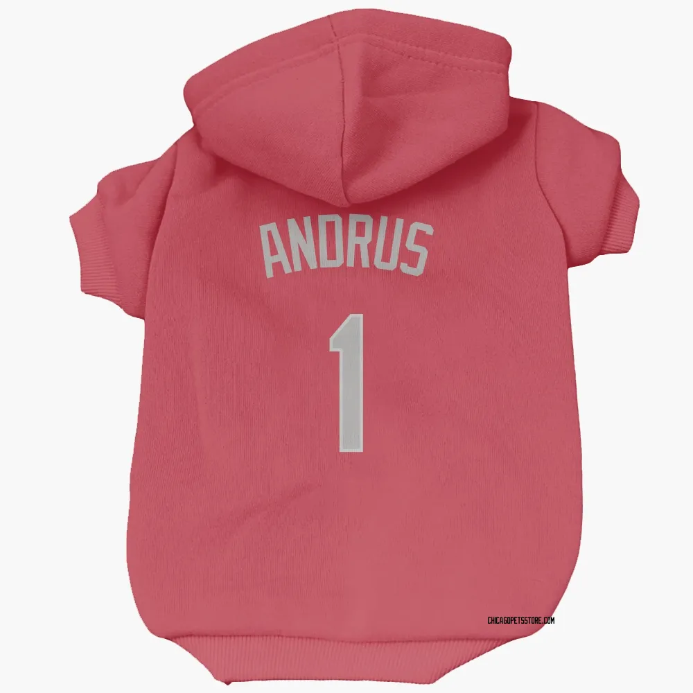 Chicago White Sox Elvis Andrus Red Pet Hoodie for Dog & Cat