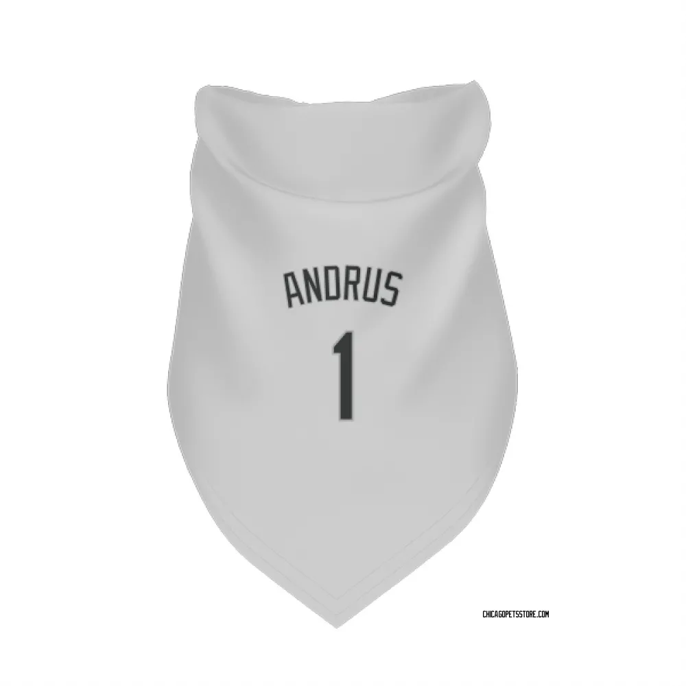 Chicago White Sox Elvis Andrus White Pet Bandana for Dog & Cat