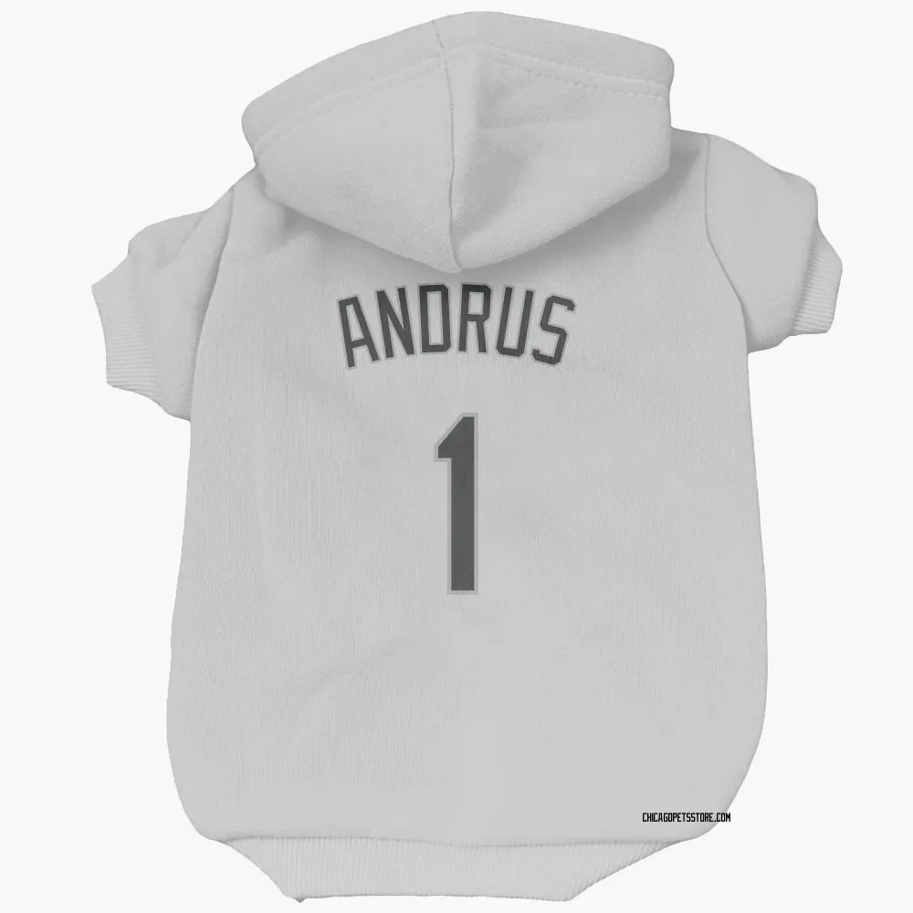 Chicago White Sox Elvis Andrus White Pet Hoodie for Dog & Cat