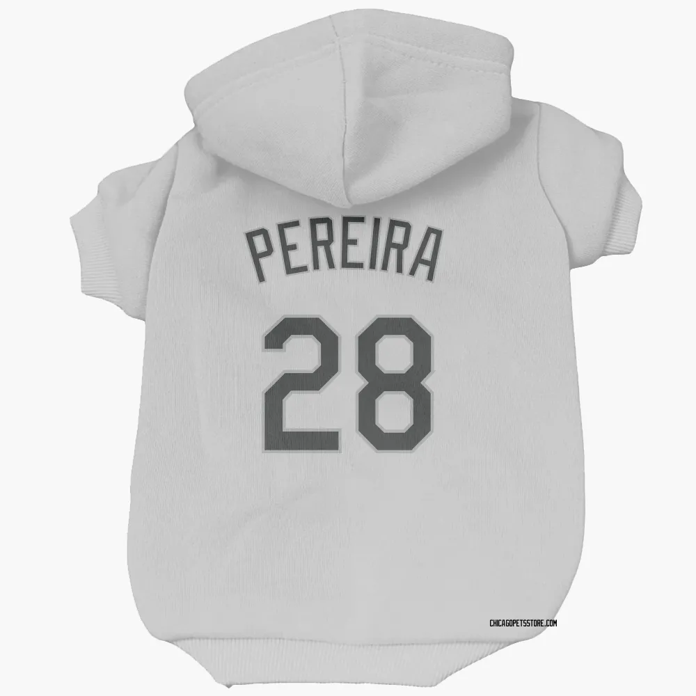 Chicago White Sox Everson Pereira White Pet Hoodie for Dog & Cat