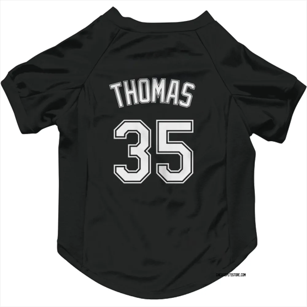 Chicago White Sox Frank Thomas Black Pet Jersey for Dog & Cat
