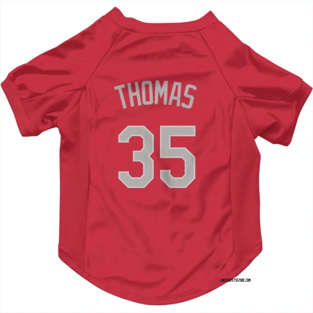 Chicago White Sox Frank Thomas Red Pet Jersey for Dog & Cat