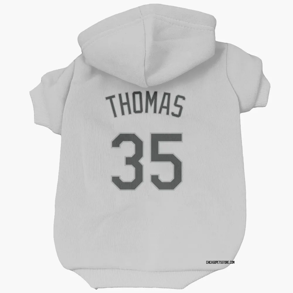 Chicago White Sox Frank Thomas White Pet Hoodie for Dog & Cat