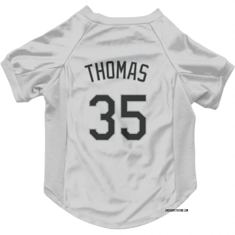 Chicago White Sox Frank Thomas White Pet Jersey for Dog & Cat