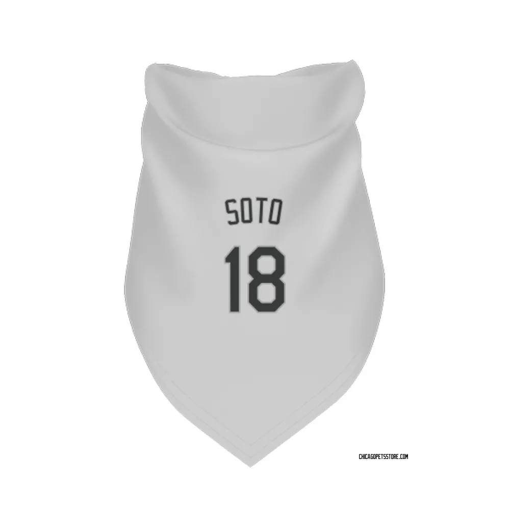 Chicago White Sox Geovany Soto White Pet Bandana for Dog & Cat