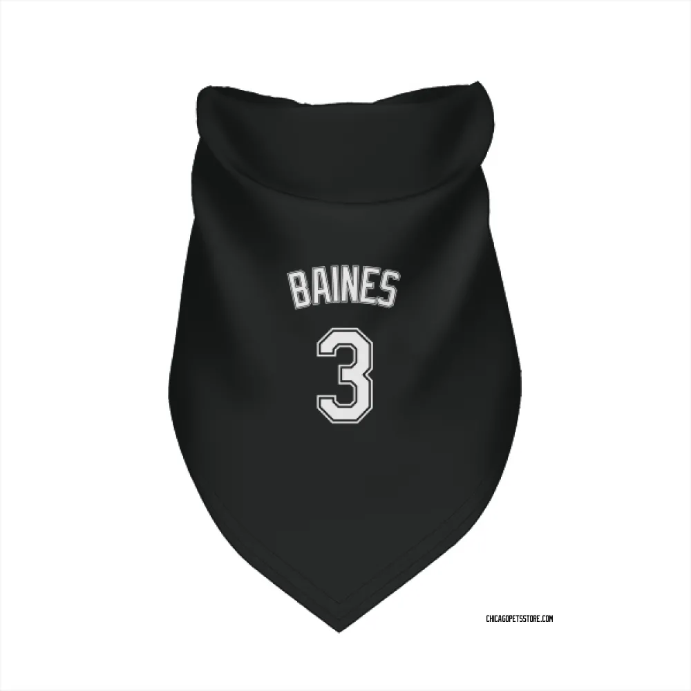 Chicago White Sox Harold Baines Black Pet Bandana for Dog & Cat