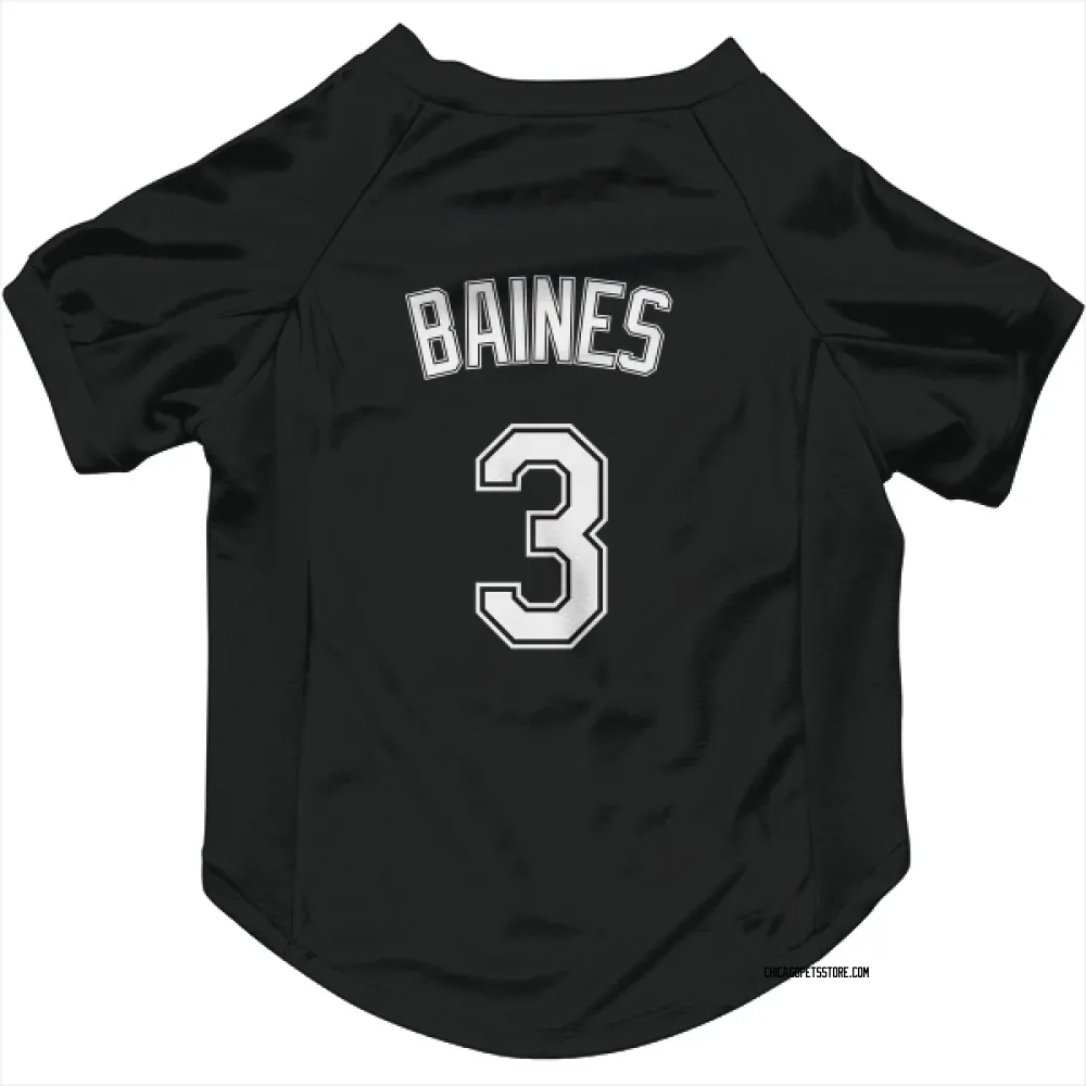 Chicago White Sox Harold Baines Black Pet Jersey for Dog & Cat