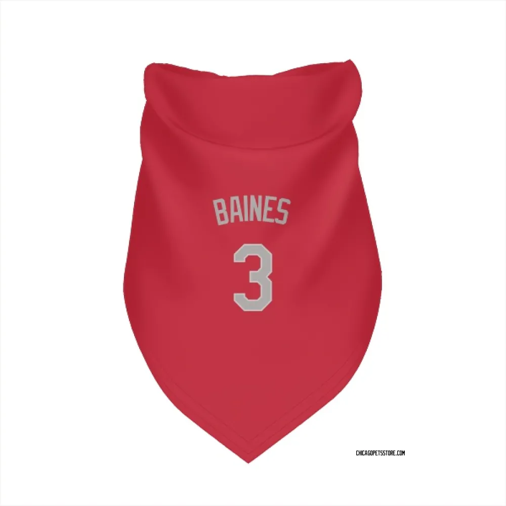 Chicago White Sox Harold Baines Red Pet Bandana for Dog & Cat