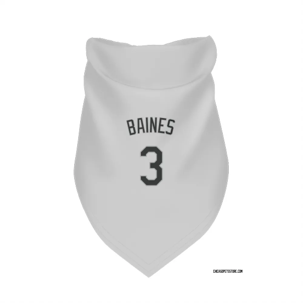 Chicago White Sox Harold Baines White Pet Bandana for Dog & Cat