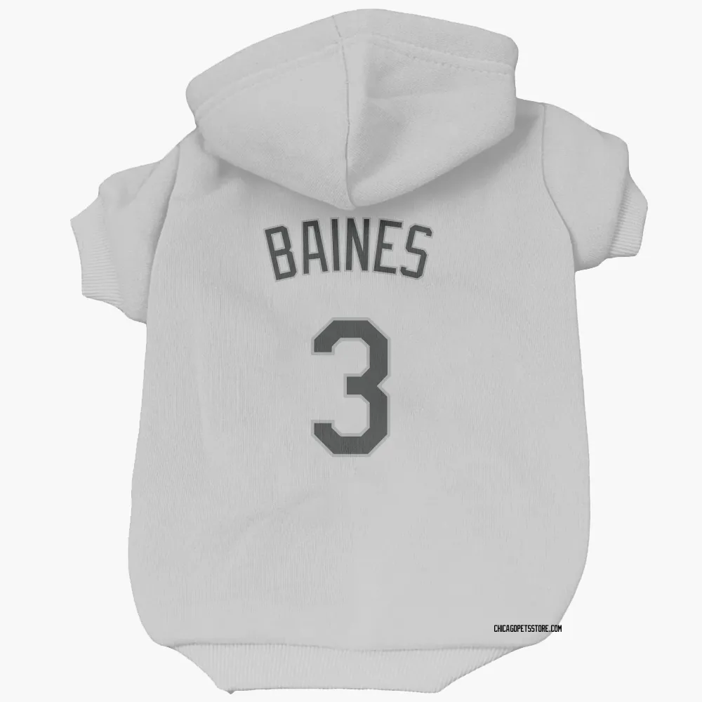 Chicago White Sox Harold Baines White Pet Hoodie for Dog & Cat