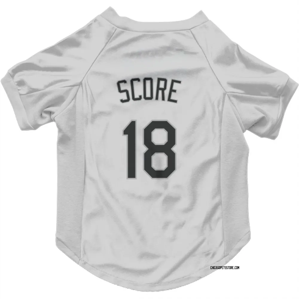 Chicago White Sox Herb Score White Pet Jersey for Dog & Cat