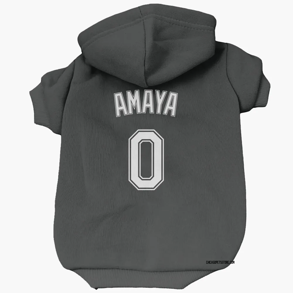 Chicago White Sox Jacob Amaya Black Pet Hoodie for Dog & Cat