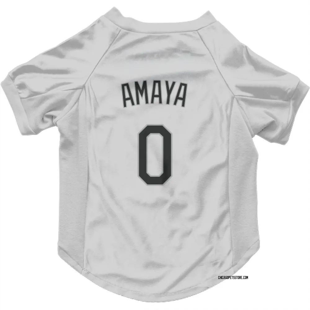 Chicago White Sox Jacob Amaya White Pet Jersey for Dog & Cat