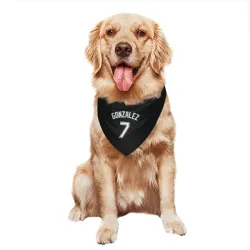Chicago White Sox Jacob Gonzalez Black Pet Bandana for Dog & Cat