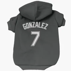 Chicago White Sox Jacob Gonzalez Black Pet Hoodie for Dog & Cat